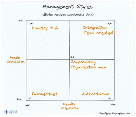 Blake Mouton Leadership Grid- Styles and their Polarities