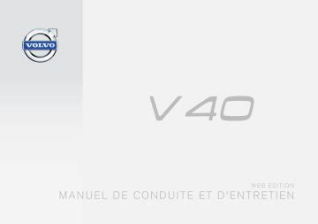 Volvo V Manuel De Conduite Et D Entretien Manualzz