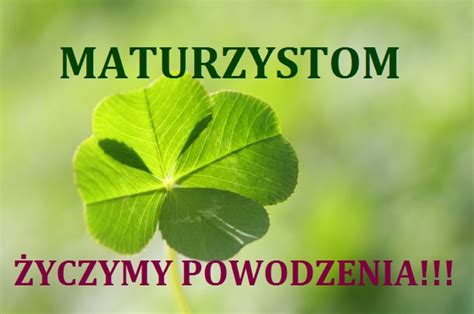 Koniczyna maturzystom życzymy powodzenia Gify i obrazki na GifyAgusi pl