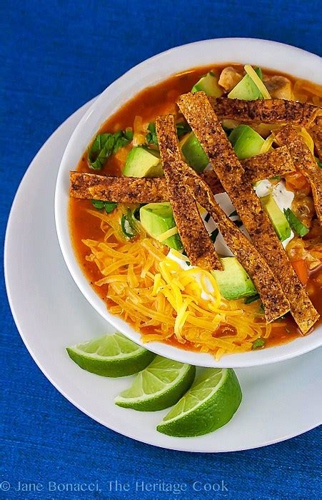 Mexican Chicken Chile Soup Gluten Free • The Heritage Cook