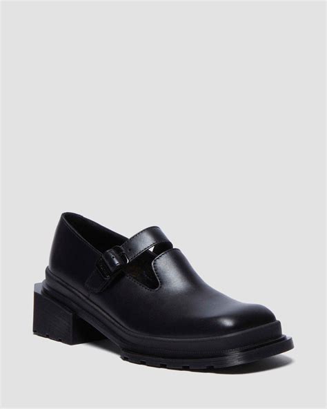 Maybole Square Toe Leather Mary Jane Shoes In Black Dr Martens