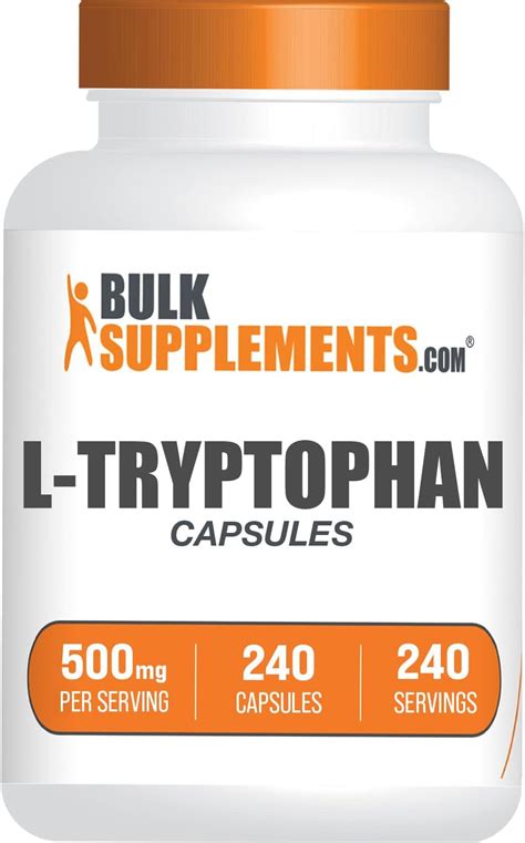 Amazon.com: BulkSupplements.com L-Tryptophan Capsules - Tryptophan ...