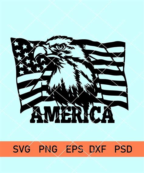 American Flag With Eagle Vector File Usa Flag Vector Eagle And Flag