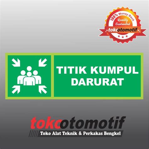 Jual Sticker Safety Sign K Tanda Arah Titik Kumpul Darurat Kiri