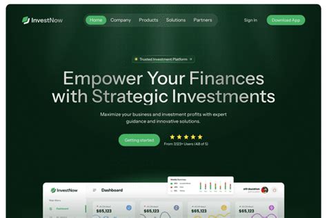 InvestNow Saas Landing Page Cloneable Webflow