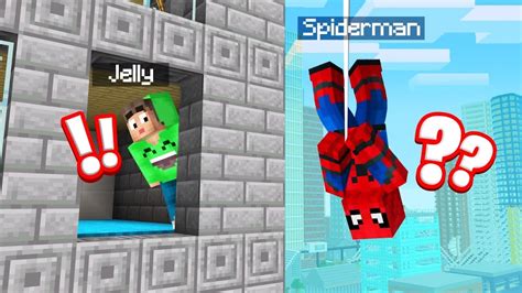 Playing Spiderman Hide And Seek In Minecraft Funny Youtube