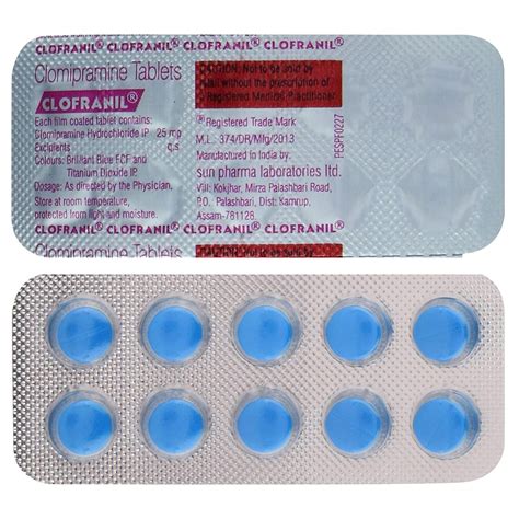 Clofranil Clomipramine Mg Film Coated Tablet S Price In The