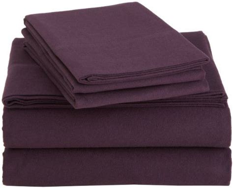 Amazon Brand – Pinzon Signature Cotton Heavyweight Velvet Flannel Sheet ...