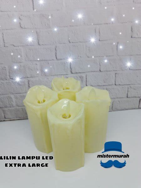 Jual Lilin Lampu Tinggi 5cmx11cm Led Sumbu Goyang Lilin Meleleh