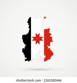 Udmurt Republic Map Udmurt Republic Flag Stock Vector (Royalty Free) 1263182446 | Shutterstock