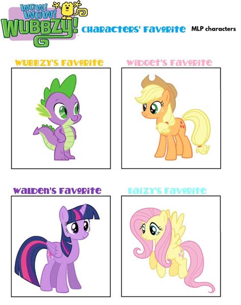 Wow Wow Wubbzy characters favorite MLP characters by FieryUnikitty on ...