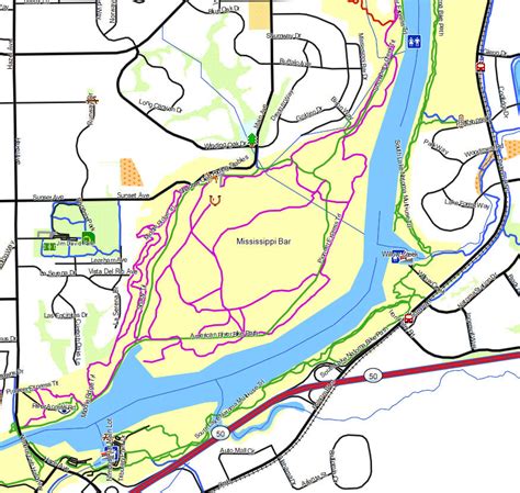 Folsom Lake Sra California Trail Map