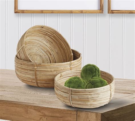 Cane Rattan Basket Sets | Pottery Barn