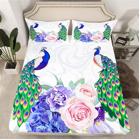 Purple Peacock Bedding