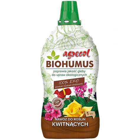 Naturalny nawóz Biohumus do roślin kwitnących 1l 072 Cena Opinie