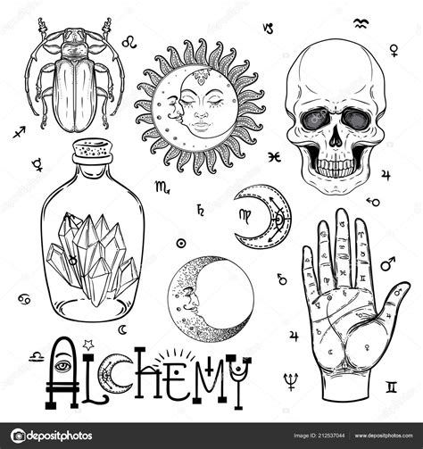 Alchemy Symbols Tattoo