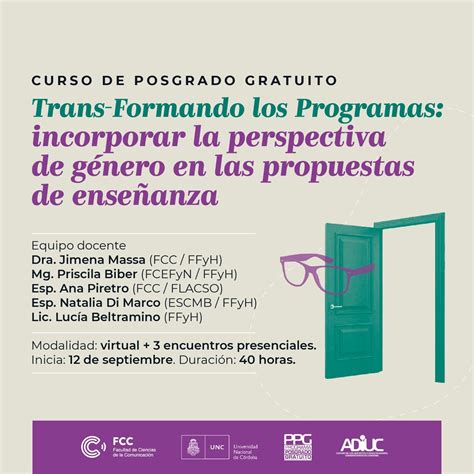 Trans Formando Los Programas Incorporar La Perspectiva De G Nero En