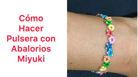 Cómo hacer una pulsera Fácil y rápido con abalorios Miyuki YouTube