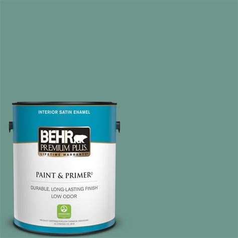 Behr Premium Plus Gal M Lunar Tide Satin Enamel Low Odor