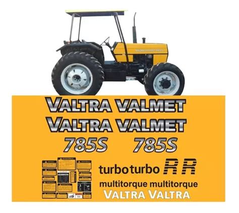 Kit Completo Adesivos Compatível Trator Valtra 785s Turbo Frete grátis