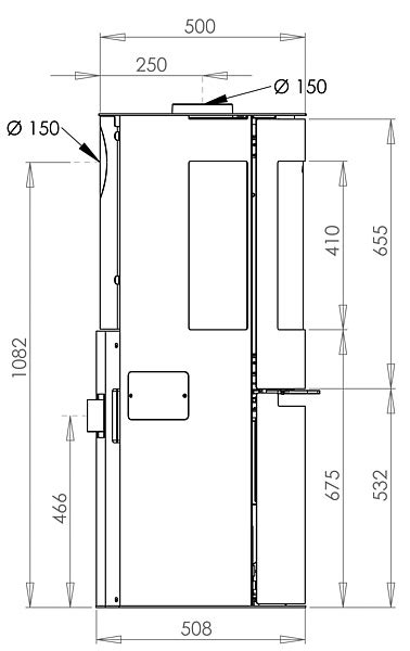 Stufa Ibrida Legna E Pellet Kw Aduro Modello H