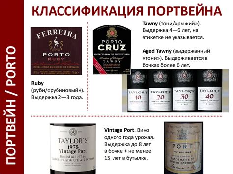 Портвейн, крепленое португальское вино - online presentation