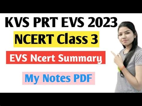 Evs For KVS PRT 2023 Ncert Class 3 Evs Ncert Notes For Evs KVS