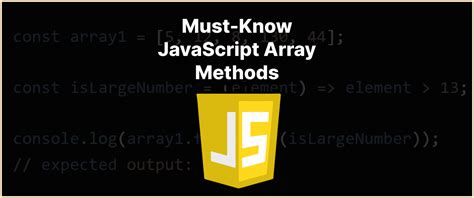 Must Know JavaScript Array Methods PRP Webs