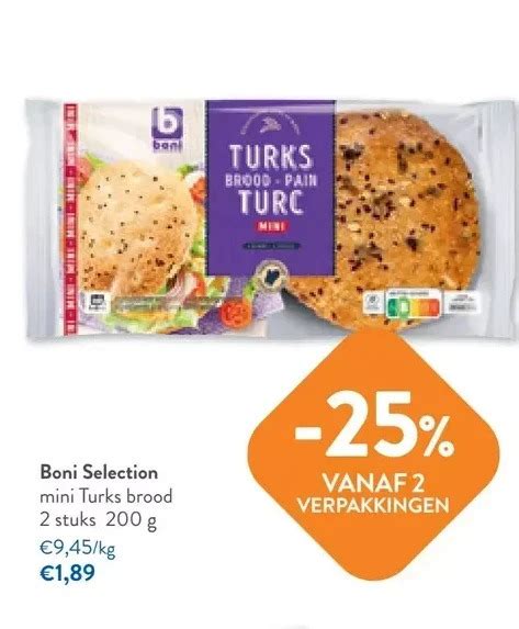 Boni Selection Mini Turks Brood Stuks G Promotie Bij Okay