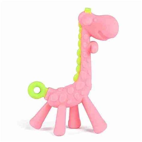 Giraffe Teether Baby Teething Toys Siliconeuse