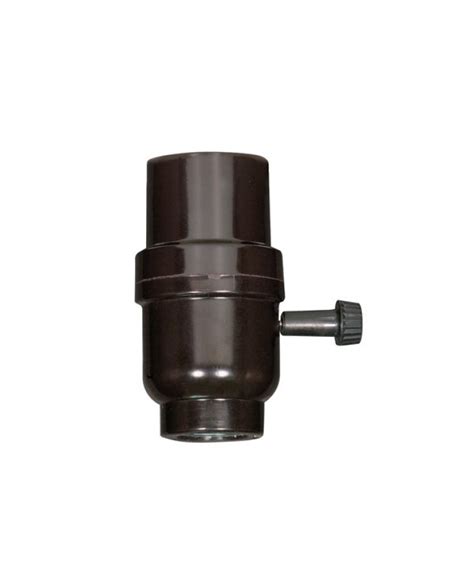 Satco 80 1927 Phenolic 3 Way Turn Knob Medium Base Socket