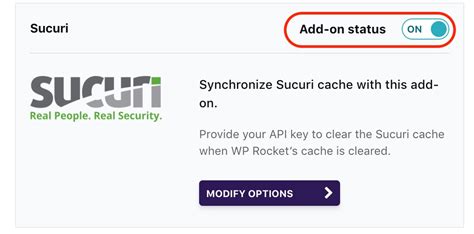 Sucuri Add On Wp Rocket Knowledge Base