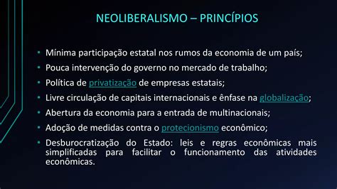 Liberalismo E Neoliberalismo Ppt