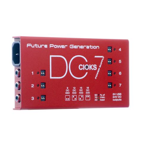 Cioks Dc7 Pedal Power Supply Red Gear Hero Exclusive Guitar Pedals For Any Genre