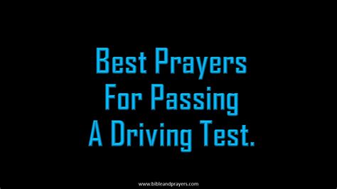 Best Prayers For Passing A Driving Test