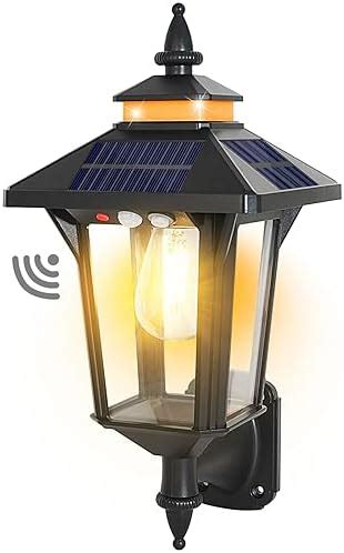 Farol De Pared Con Energ A Solar Para Exteriores Con Modos Sensor De