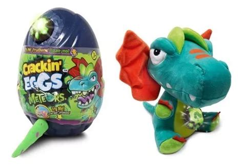 Peluche Crackin Eggs Dino Meteors C Luz Y Rugidos Env O Gratis