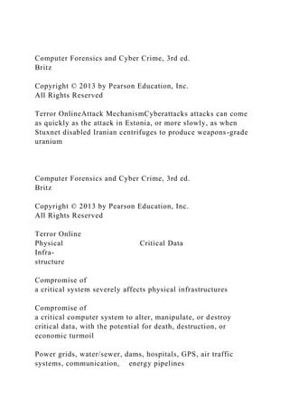 Computer Forensics And Cyber Crimechaptercomputer Fore Docx