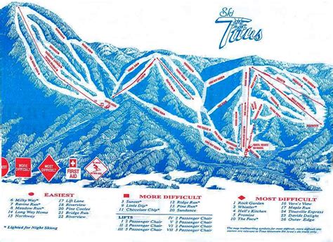 Titus Mountain Piste Map Trail Map