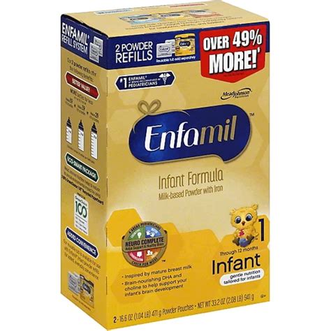 Enfamil Milk Based With Iron Infant Formula Through 12 Months Fl Oz 24 Count