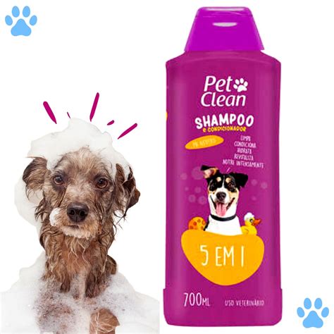 Shampoo E Condicionador Para Cachorro E Gato Pet Clean 5 Em 1 700