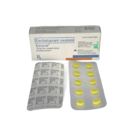 Lexapro Escitalopram 10mg Tablet X1 Xalmeds