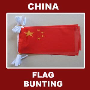 China Flag Bunting 20 Polyester Chinese Flags AUSPOST REGISTERED