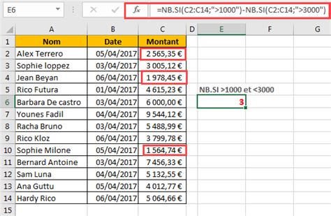 La Fonction NB SI 16 Exemples D Utilisation Formation Excel