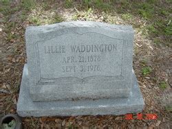 Lillie Boswell Waddington 1878 1976 Find A Grave Memorial