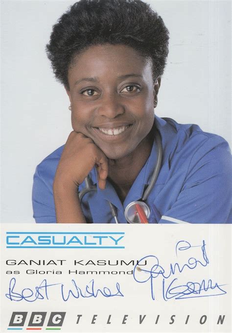 Ganiat Kasumu Bbc Casualty Tv Hand Signed Cast Card Photo On Ebid