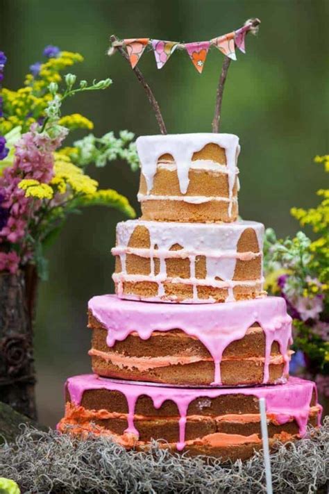 13 Bonitos Naked Cakes Para Tu Boda