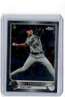 Topps Chrome Matt Manning Rookie Detroit Tigers Ebay