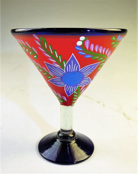 Mexican Glass, Margarita Martini POP Red 15oz