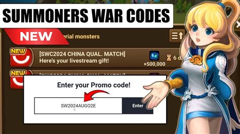 Summoners War Codes New Upd Code New Summoners War Promo Codes